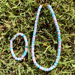 Cotton Candy Skies Necklace & Bracelet Set