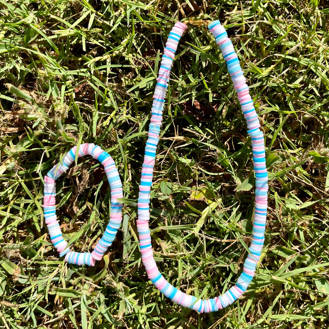 Cotton Candy Skies Necklace & Bracelet Set